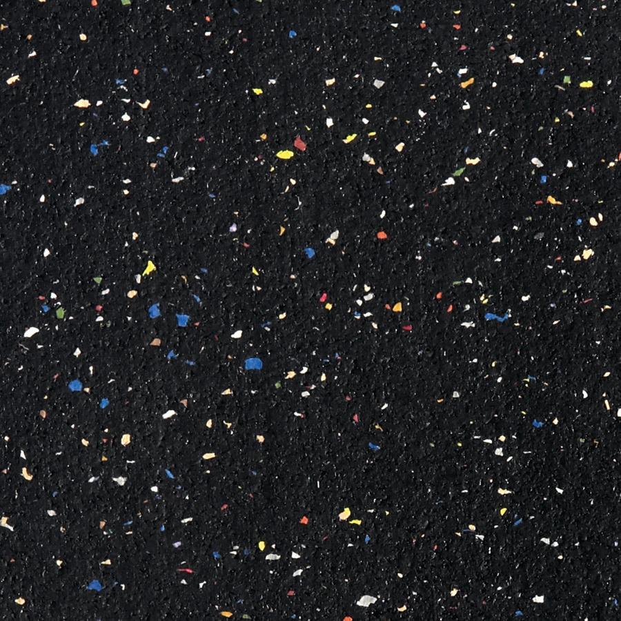 Ghent Confetti Rubber Tackboard - 24'' Board Height x 36'' Board Width - Confetti Rubber Surface - Self-healing, Stain Resistant, Fade Resistant - Aluminum Frame - 1 Each