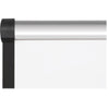 Lorell Dry-Erase Marker Board - 72'' (6 ft) Width x 48'' (4 ft) Height - Porcelain Enameled Steel Surface - Satin Aluminum Frame - Magnetic - Ghost Resistant - Assembly Required - 1 Each