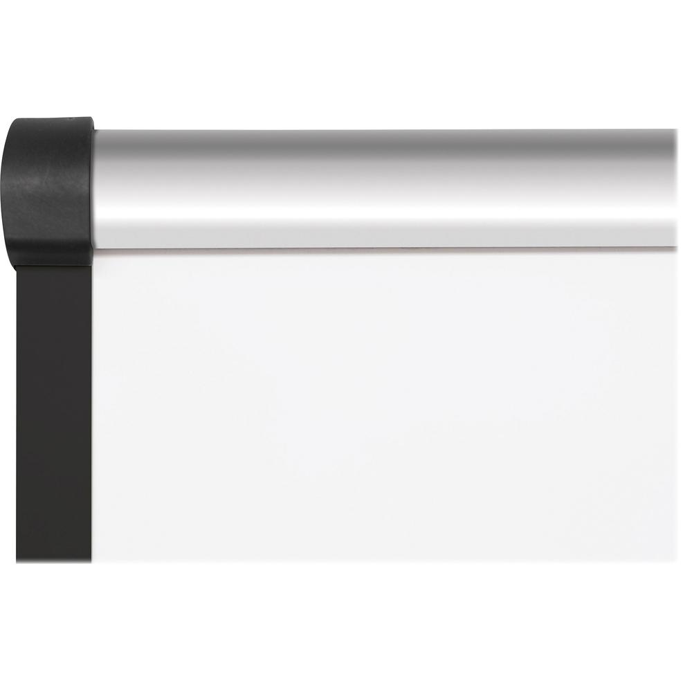 Lorell Dry-Erase Marker Board - 72'' (6 ft) Width x 48'' (4 ft) Height - Porcelain Enameled Steel Surface - Satin Aluminum Frame - Magnetic - Ghost Resistant - Assembly Required - 1 Each
