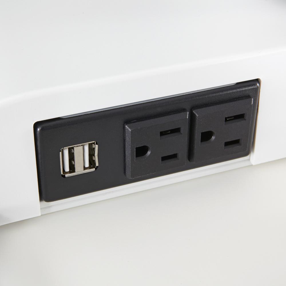 Safco Desktop Sit-Stand Desk Riser - Up to 27'' Screen Support - 28 lb Load Capacity - 37.2'' Height x 27.3'' Width x 21.8'' Depth - Desktop - Steel - White