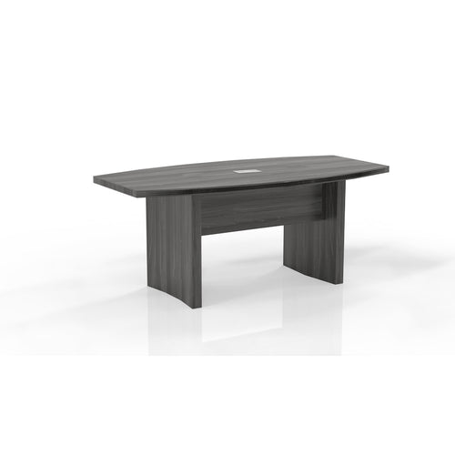 6' Conference Table, Boat Surface, Gray Steel - Mayline