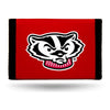 Wisconsin Badgers Wallet Nylon Trifold Red -