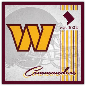 Washington Commanders Sign Wood 10x10 Album Design - Fan Creations