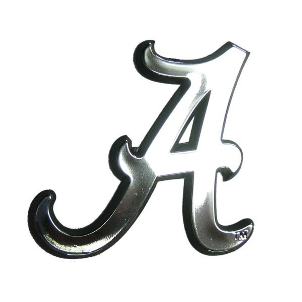 Alabama Crimson Tide Auto Emblem - Silver - Team Promark