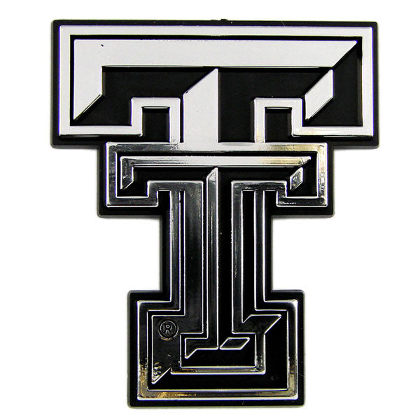 Texas Tech Red Raiders Auto Emblem - Silver - Team Promark