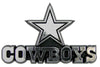 Dallas Cowboys Auto Emblem - Silver - Team Promark