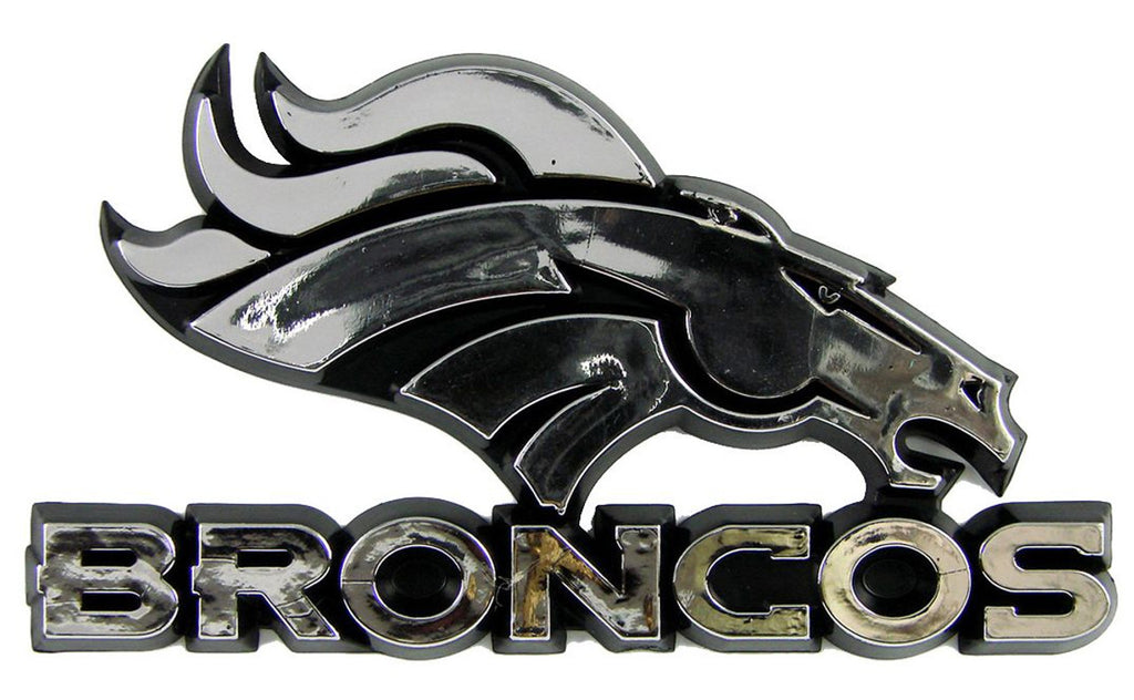 Denver Broncos Auto Emblem - Silver - Team Promark