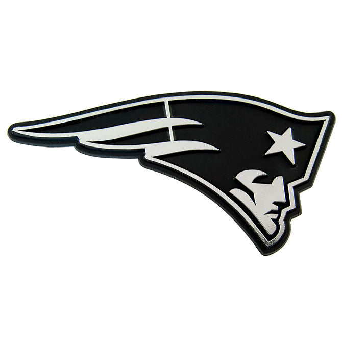 New England Patriots Auto Emblem - Silver - Team Promark