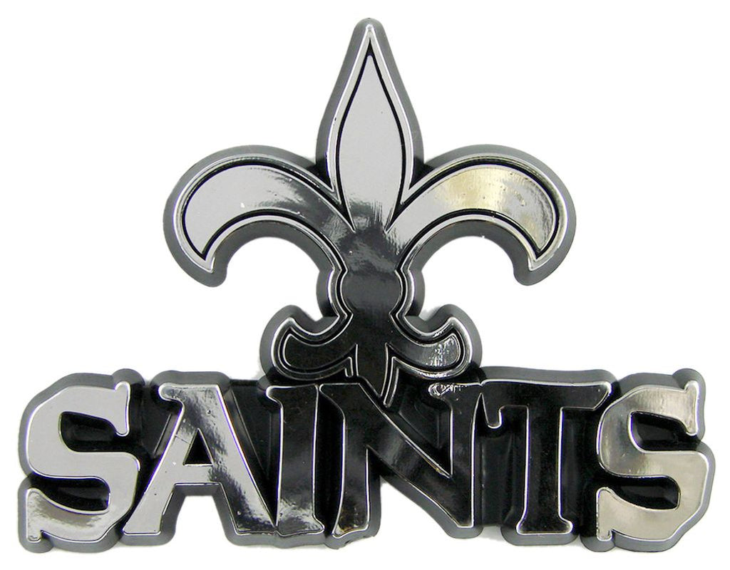 New Orleans Saints Auto Emblem - Silver - Team Promark