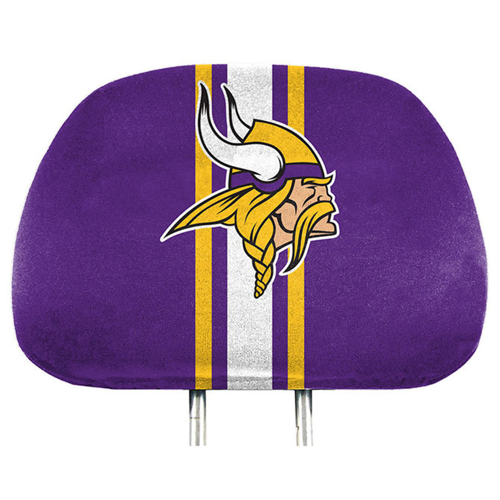 Minnesota Vikings Headrest Covers Full Printed Style - Special Order - Team Promark