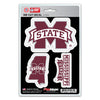 Mississippi State Bulldogs Decal Die Cut Team 3 Pack - Team Promark