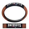 New England Patriots Steering Wheel Cover Premium Pigskin Style - Team Promark