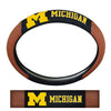 Michigan Wolverines Steering Wheel Cover Premium Pigskin Style - Team Promark