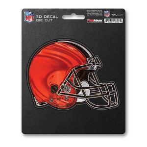Cleveland Browns Decal 5x8 Die Cut 3D Logo Design - Fan Mats