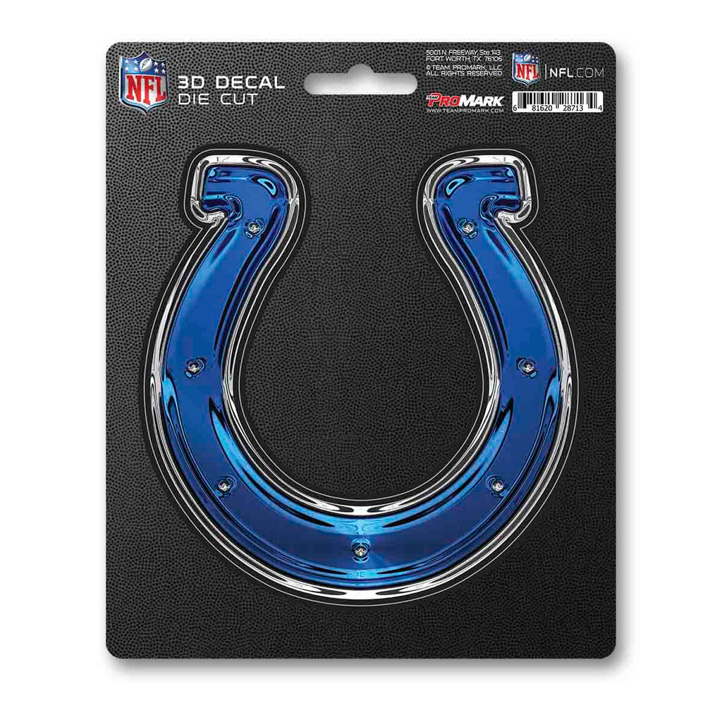 Indianapolis Colts Decal 5x8 Die Cut 3D Logo Design - Fan Mats