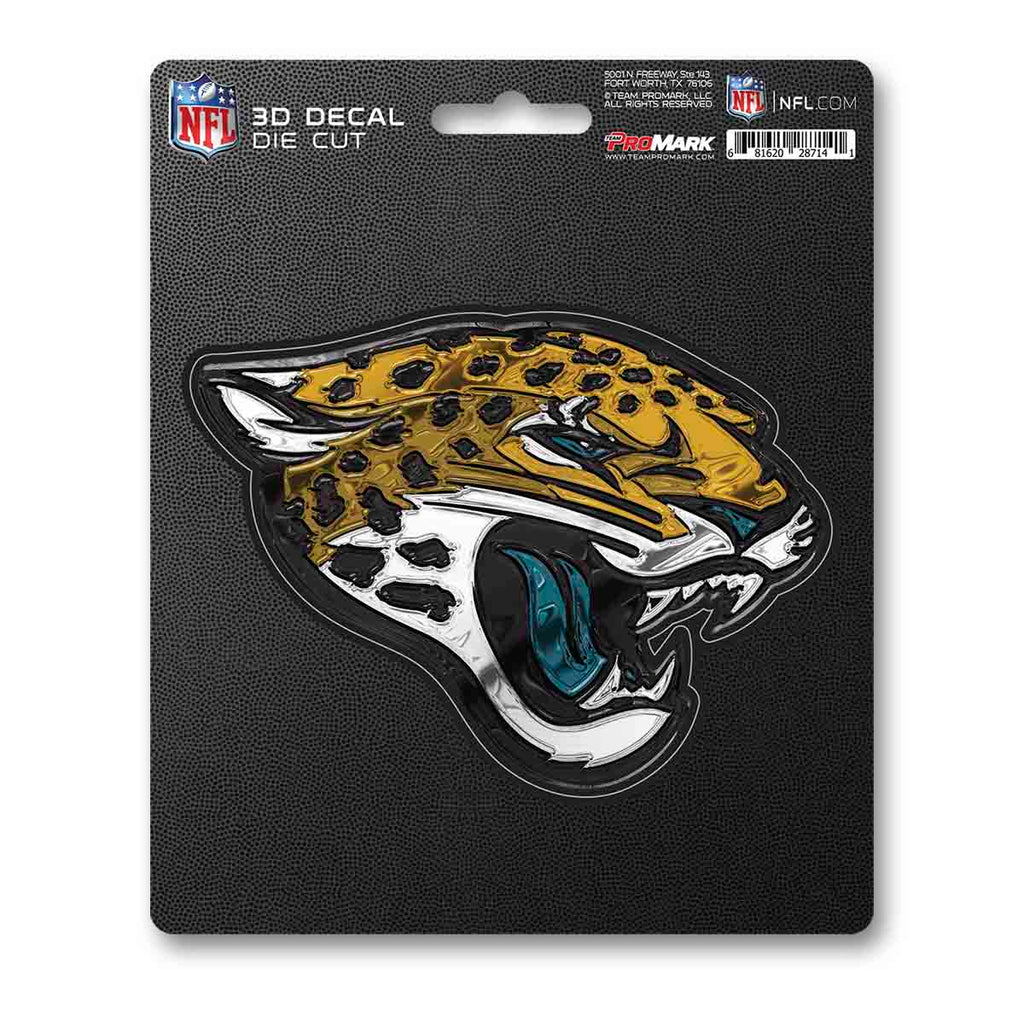 Jacksonville Jaguars Decal 5x8 Die Cut 3D Logo Design - Fan Mats
