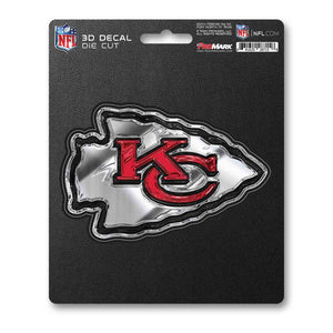 Kansas City Chiefs Decal 5x8 Die Cut 3D Logo Design - Fan Mats