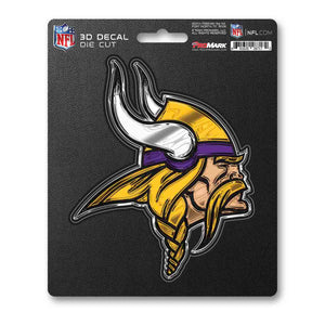 Minnesota Vikings Decal 5x8 Die Cut 3D Logo Design - Fan Mats