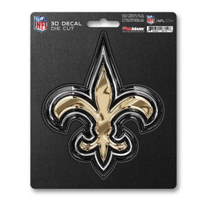 New Orleans Saints Decal 5x8 Die Cut 3D Logo Design - Fan Mats