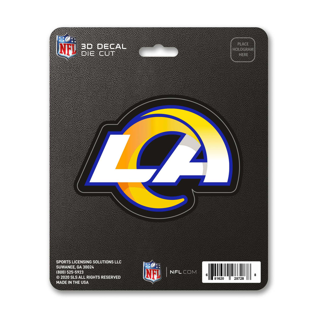 Los Angeles Rams Decal 5x8 Die Cut 3D Logo Design - Fan Mats