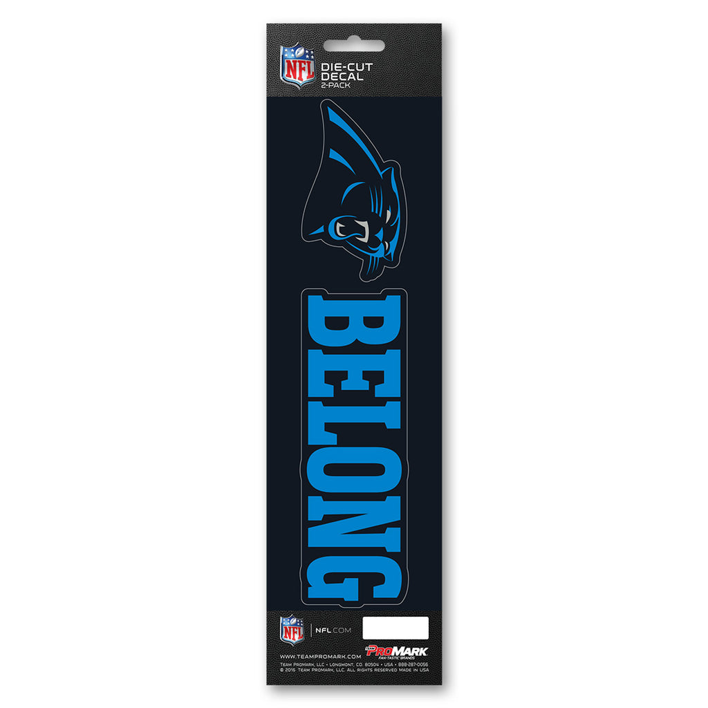 Carolina Panthers Decal Die Cut Slogan Pack - Team Promark