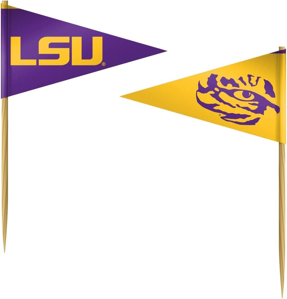 LSU Tigers Toothpicks 36 Piece Pennant Style FanPicks -