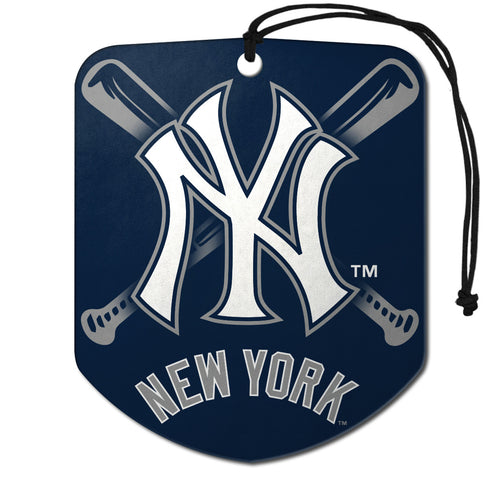 New York Yankees Air Freshener Shield Design 2 Pack - 10