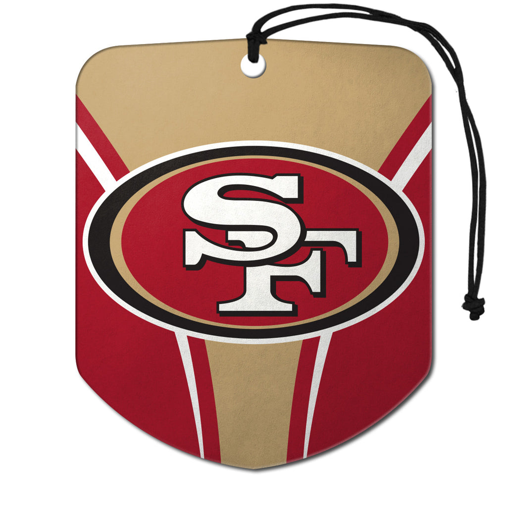 San Francisco 49ers Air Freshener Shield Design 2 Pack - Team Promark