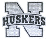 Nebraska Cornhuskers Auto Emblem Rhinestone Bling CO - Team Promark