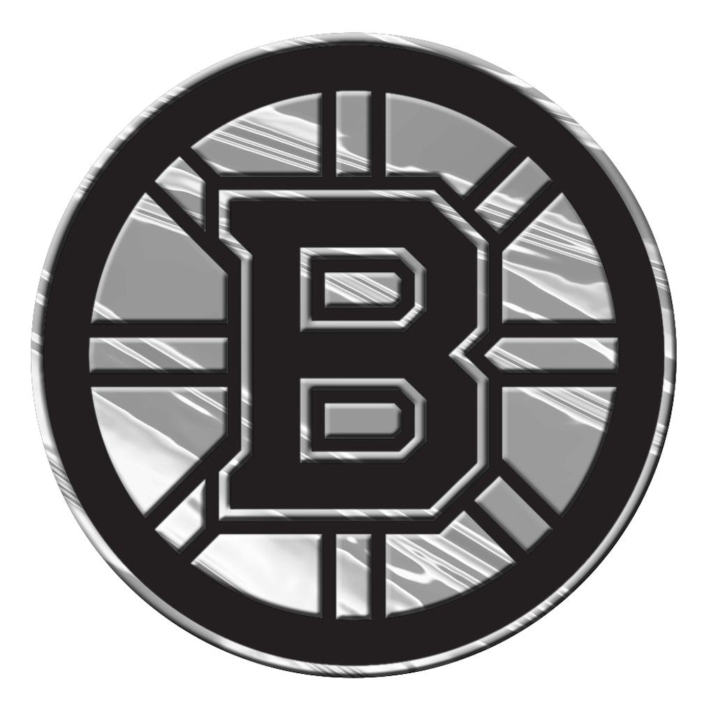 Boston Bruins Auto Emblem - Silver - Team Promark