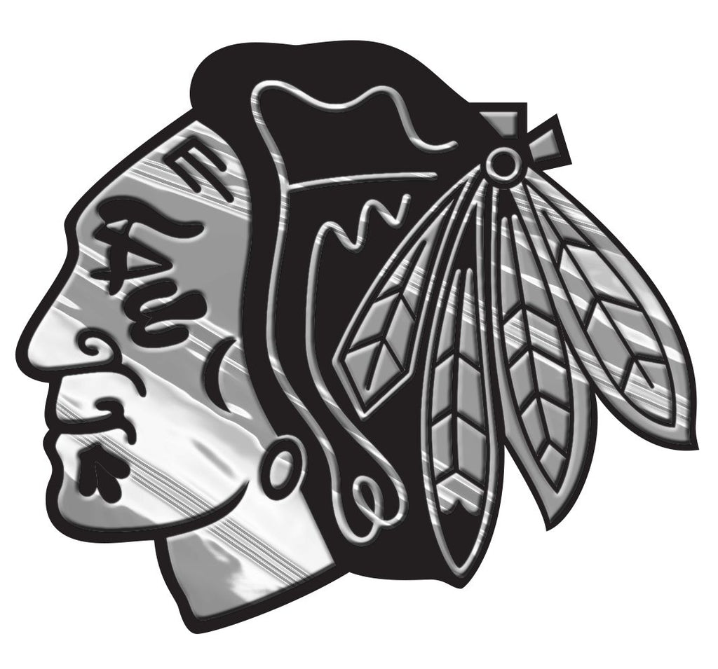 Chicago Blackhawks Auto Emblem - Silver - Team Promark