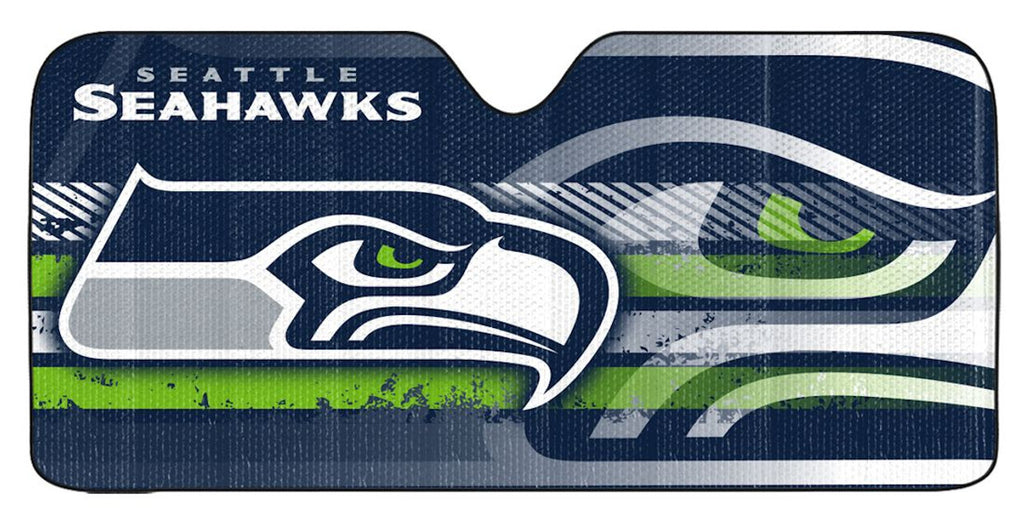 Seattle Seahawks Auto Sun Shade - 59''x27'' - Team Promark