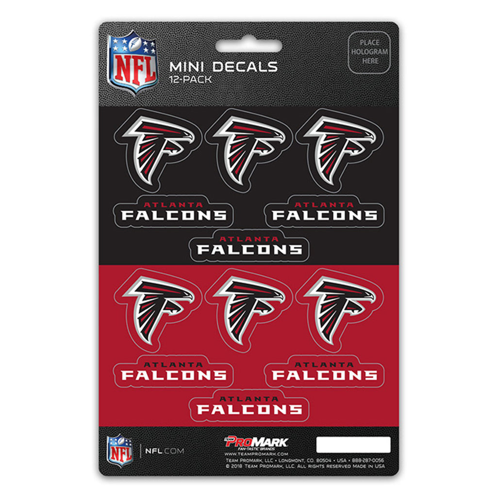 Atlanta Falcons Decal Set Mini 12 Pack - Team Promark