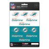 Miami Dolphins Decal Set Mini 12 Pack - Team Promark