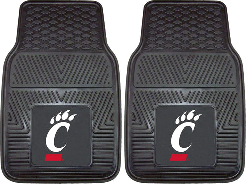 Cincinnati Bearcats Car Mats Heavy Duty 2 Piece Vinyl - Special Order - Logo Brands