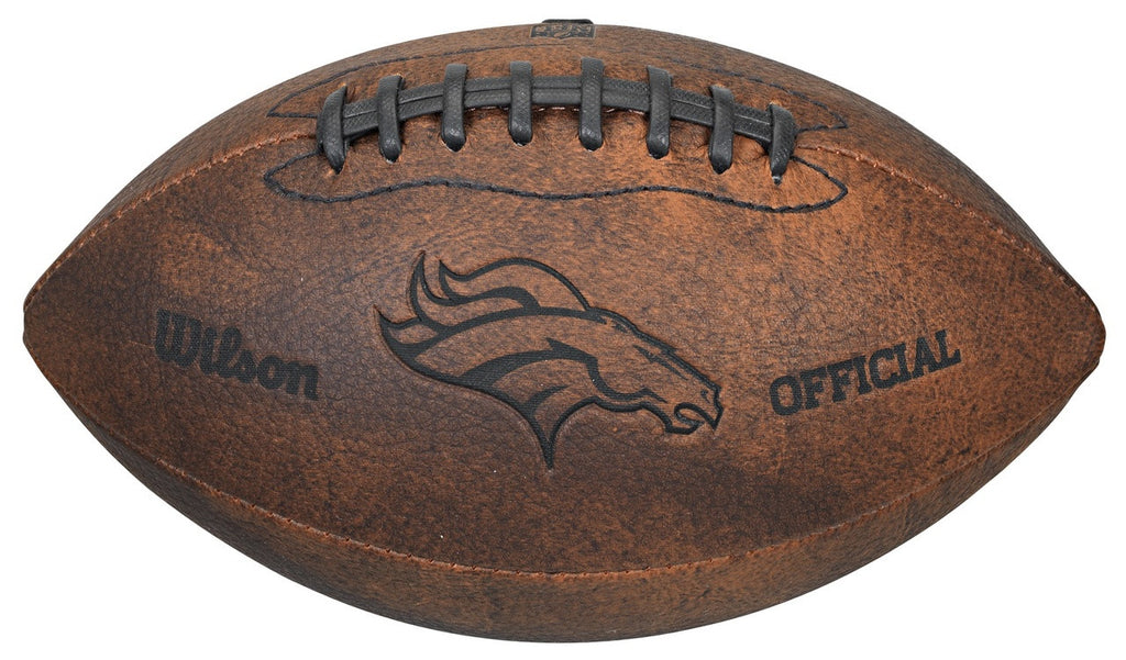 Denver Broncos Football - Vintage Throwback - 9 Inches - Gulf Coast Sales