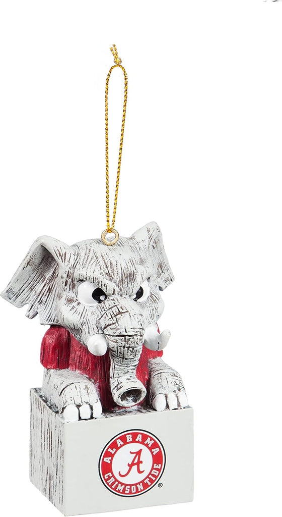 Alabama Crimson Tide Ornament Tiki Design - Evergreen