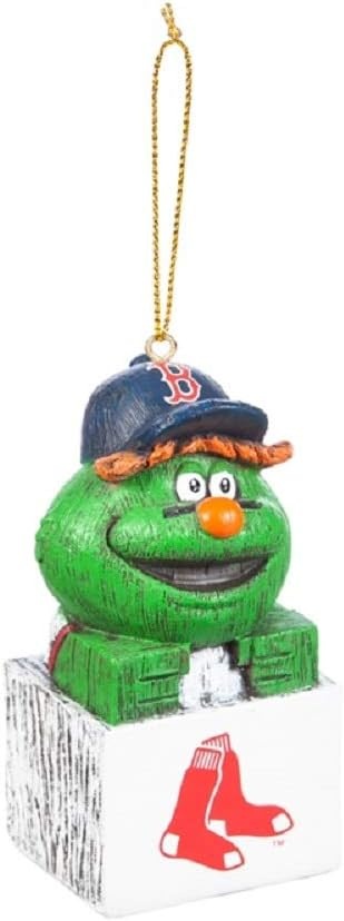 Boston Red Sox Ornament Tiki Design - Evergreen