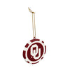 Oklahoma Sooners Ornament Game Chip - EVERGREEN