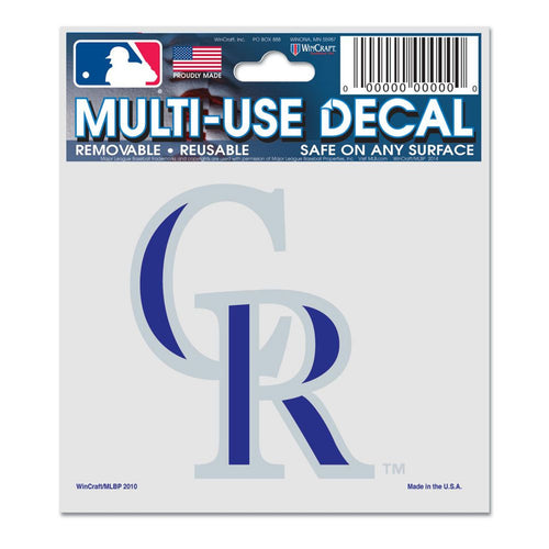 Colorado Rockies Decal 3x4 Multi Use Color - WinCraft