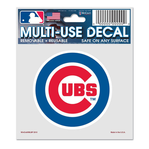Chicago Cubs Decal 3x4 Multi Use - WinCraft
