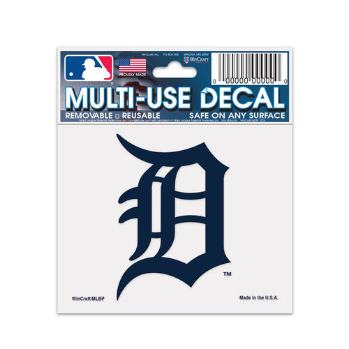 Detroit Tigers Decal 3x4 Multi Use White - WinCraft