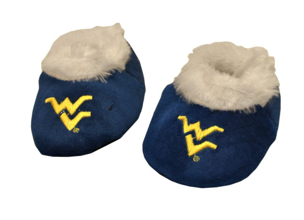 West Virginia Mountaineers Slipper - Baby Bootie - 6-9 Months - L - Forever Collectibles