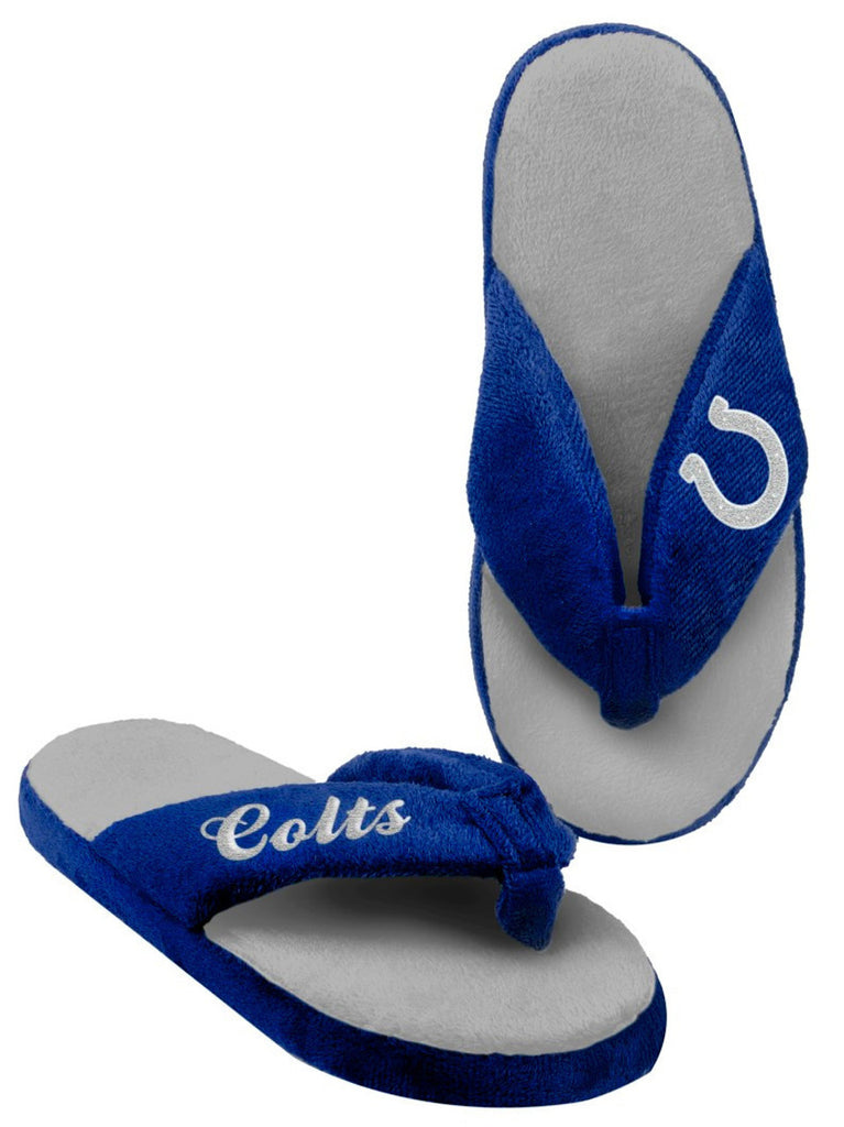 Indianapolis Colts Slipper - Women Thong Flip Flop - (1 Pair) - M - Forever Collectibles