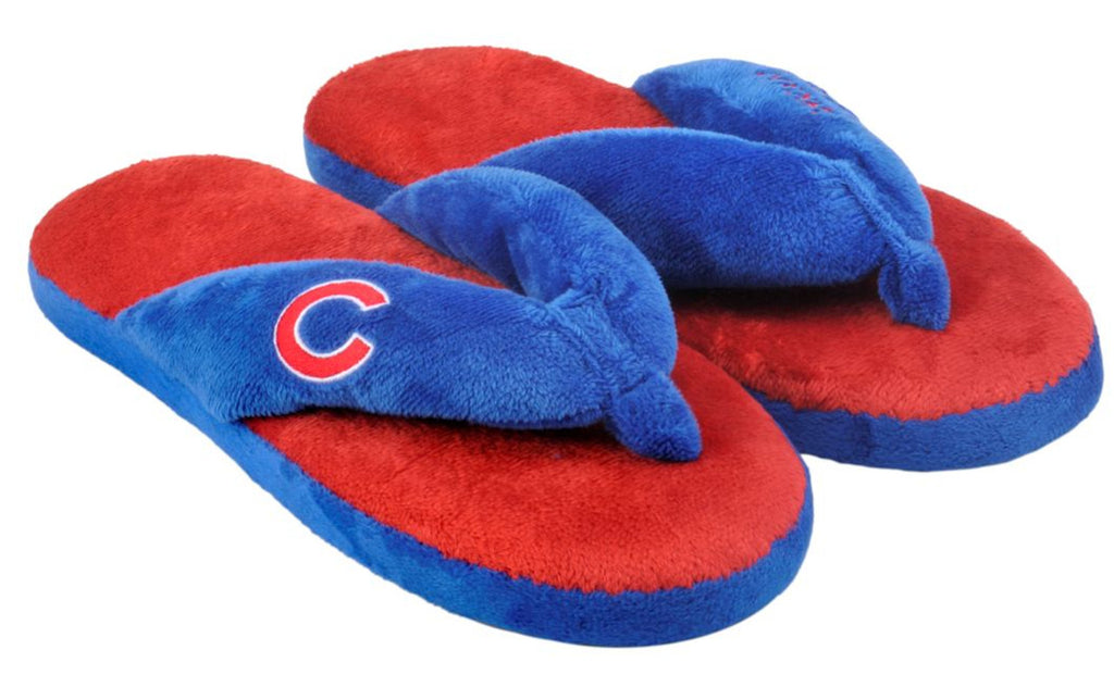 Chicago Cubs Slipper - Women Thong Flip Flop - (1 Pair) - L - Forever Collectibles