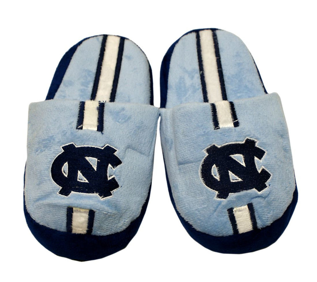 North Carolina Tar Heels Slipper - Youth 8-16 Size 1-2 Stripe - (1 Pair) - S - Forever Collectibles