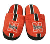 Nebraska Cornhuskers Slipper - Youth 8-16 Size 3-4 Stripe - (1 Pair) - M - Forever Collectibles
