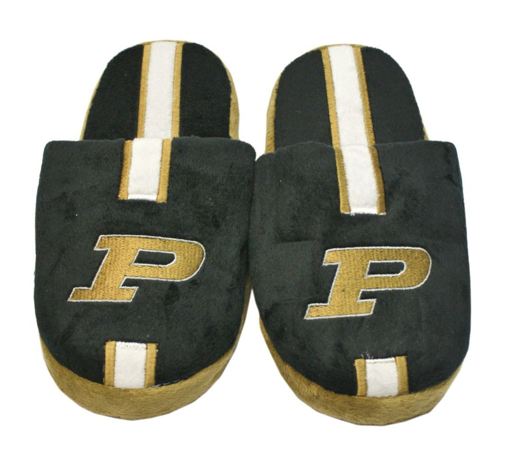 Purdue Boilermakers Slipper - Youth 8-16 Size 1-2 Stripe - (1 Pair) - S - Forever Collectibles