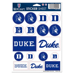 Duke Blue Devils Decal Sheet 5x7 Vinyl - WinCraft