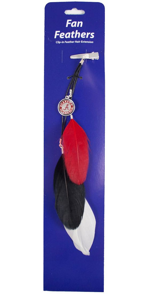 Alabama Crimson Tide Team Color Feather Hair Clip - Little Earth